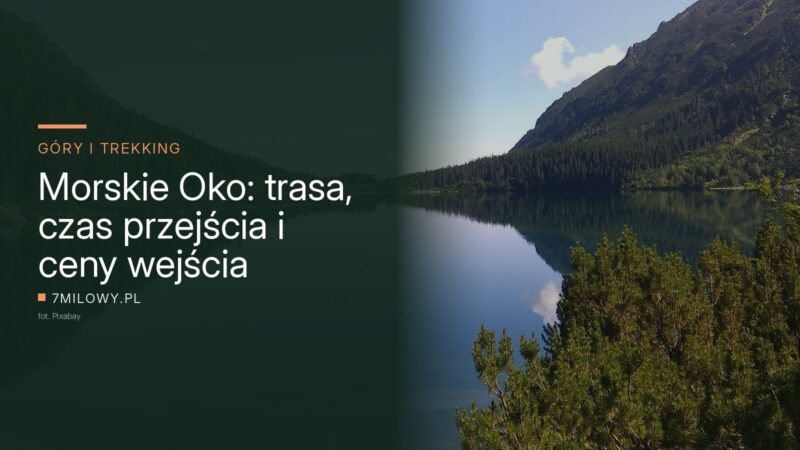 Morskie Oko w Tatrach, tafla jeziora i otaczające je szczyty