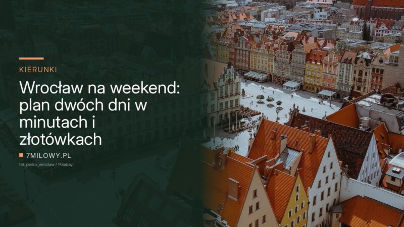 Kamienice wokół wrocławskiego Rynku widziane z góry